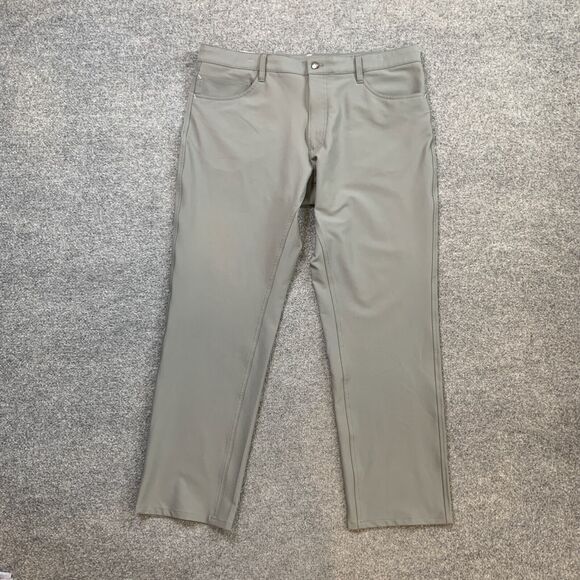 FJ FootJoy Pants Mens 38 Overcast Grey Straight Fit Stretch Performance Golf - Picture 2 of 9